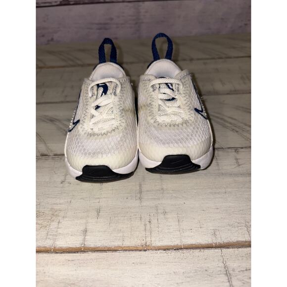 Baby Nike Air Max White and Navy Blue sz 2C - Picture 1 of 6